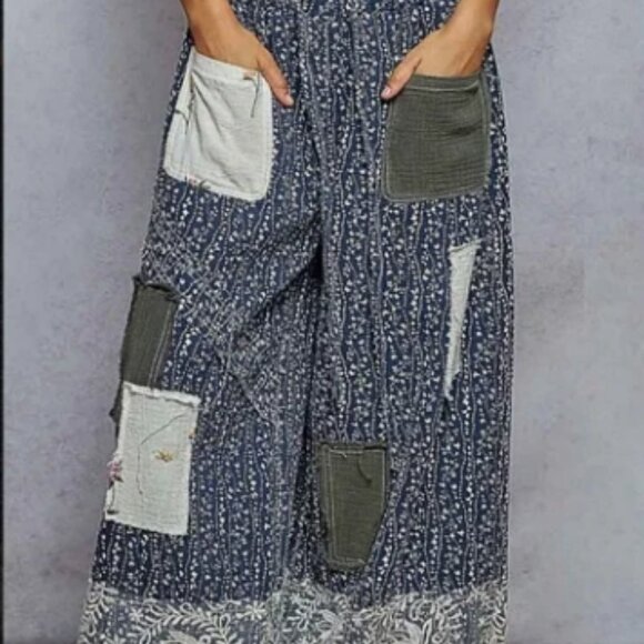 POL COTTON PATCHED HAITI 2 QUILTED PANT - Picture 4 of 12